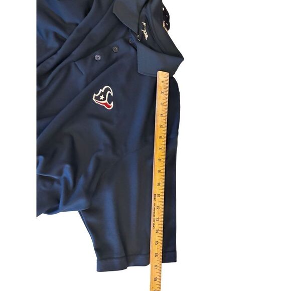 Houston Texans Polo Shirt Antigua Men's Large Blue Short Sleeve - Picture 8 of 14